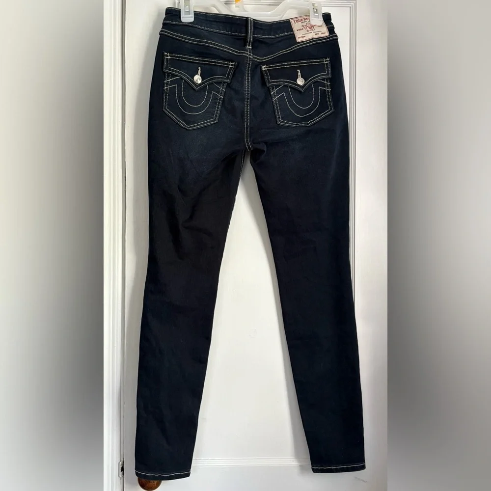 True Religion Jennie Curvy Midrise Super Skinny  Jeans, Size: 27 - Picture 3 of 12